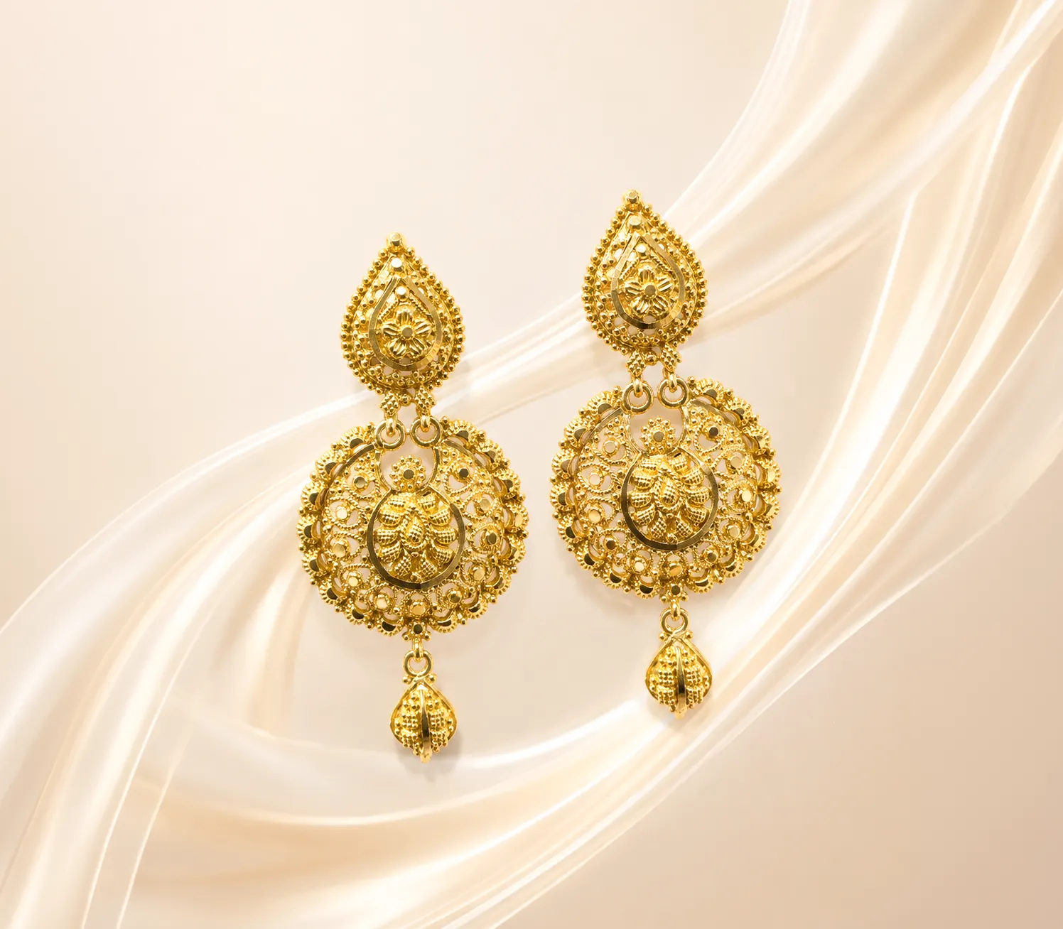 Vintage Filigree Mandala Stud Earrings