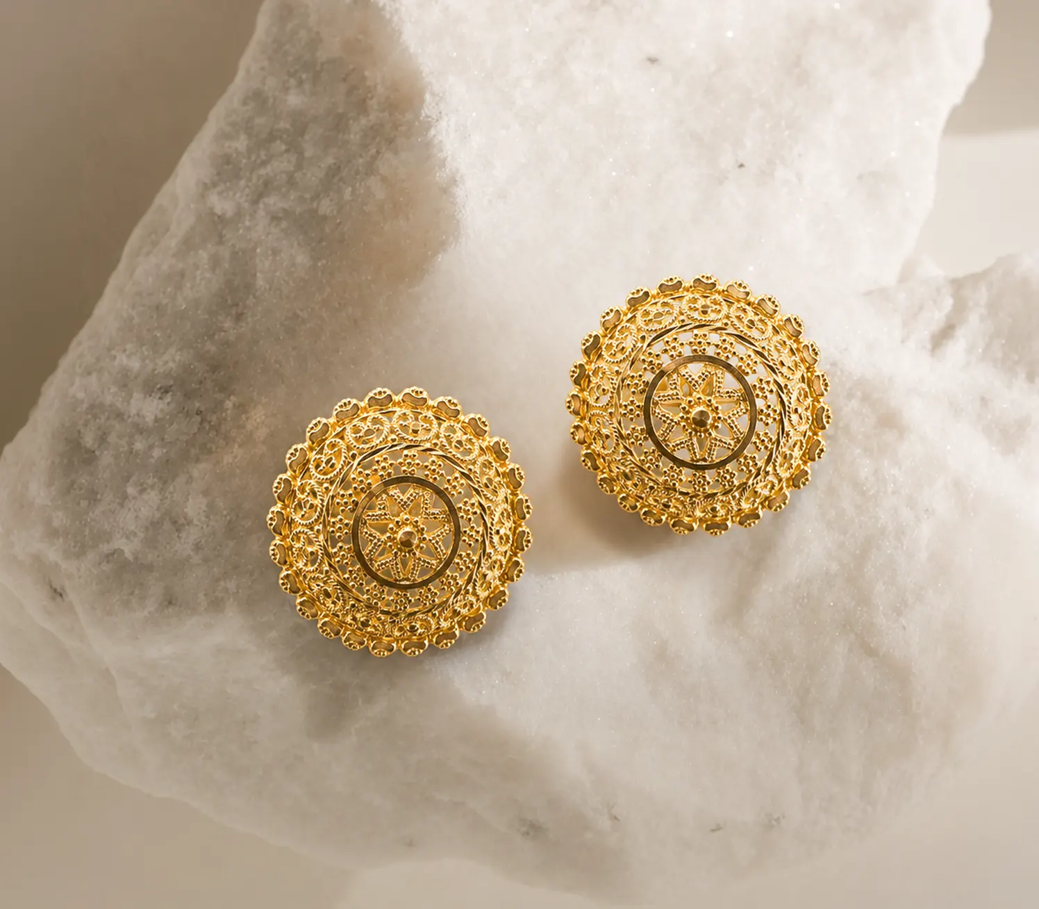 Heritage Starburst Filigree Stud Earrings