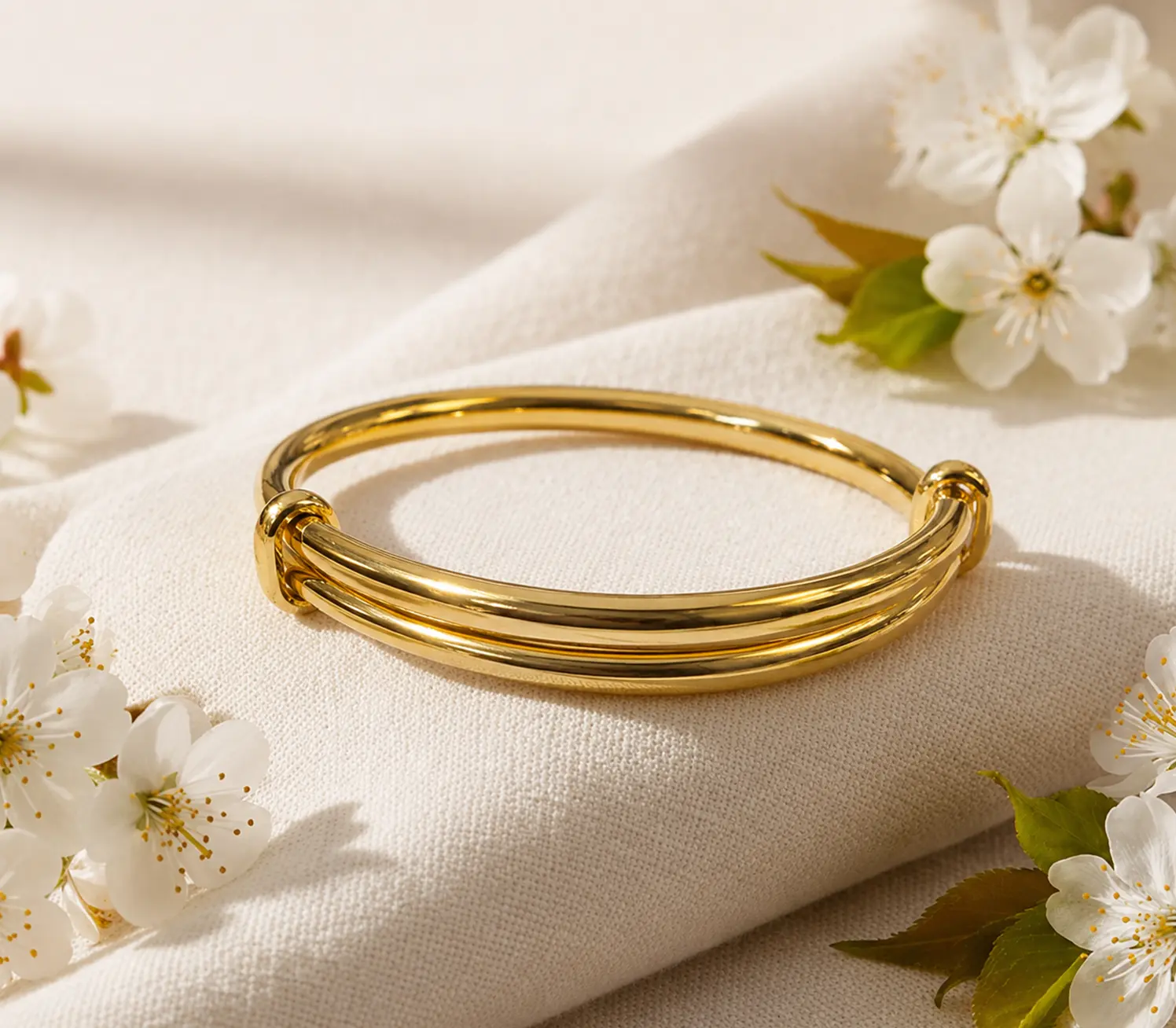 Kids Gold Adjustable Pasni Bangle