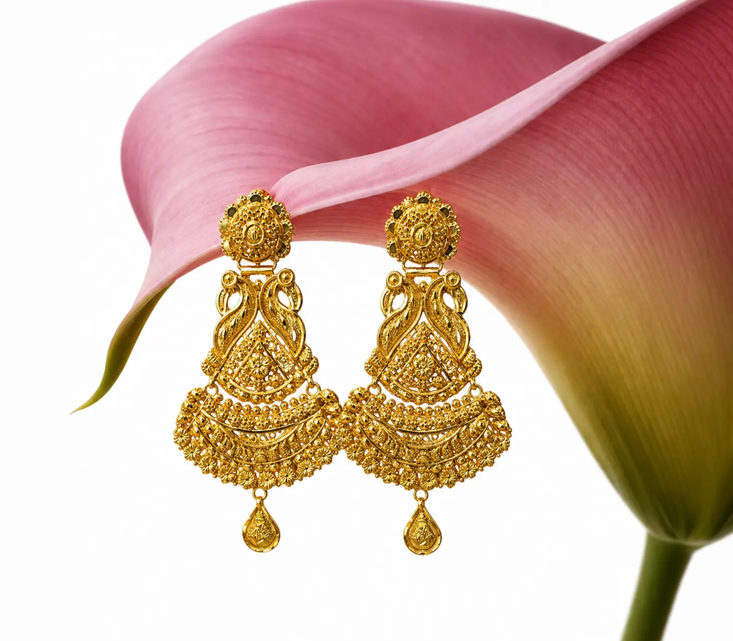 Imperial Peacock Chandbali Earrings