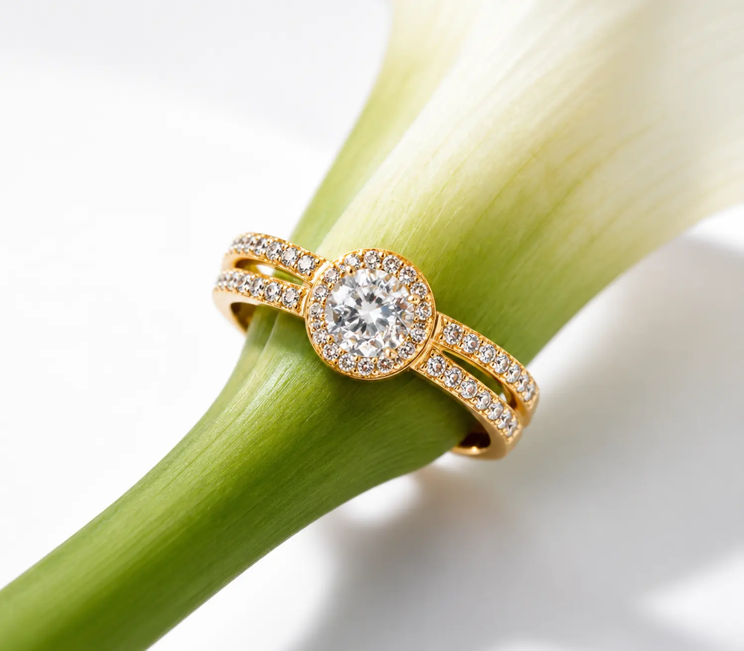 Halo Engagement Ring