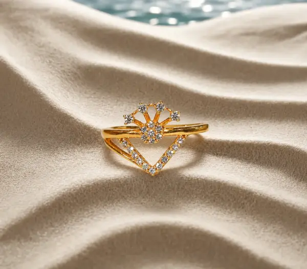 Geometric Tiara Ring