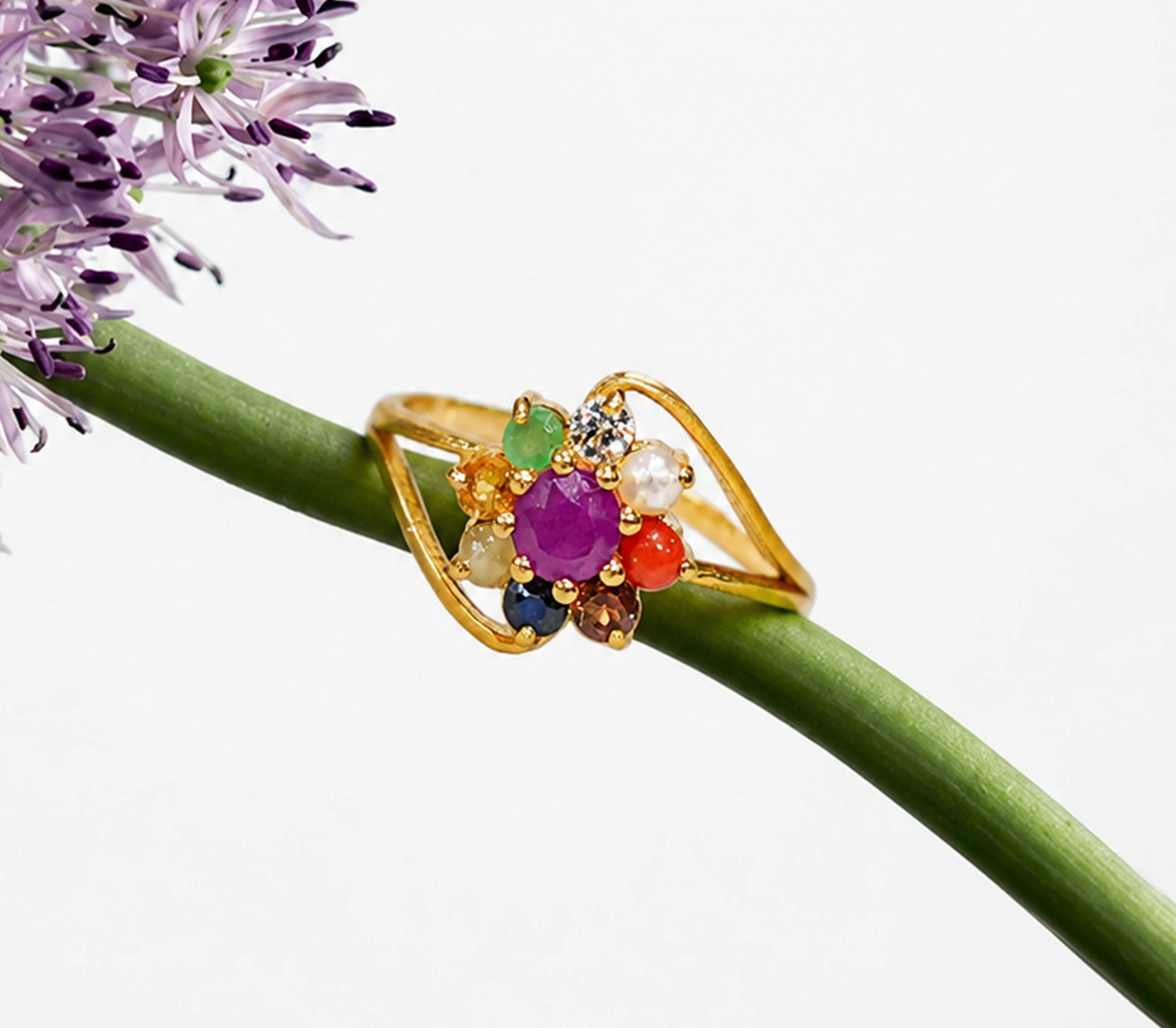 Traditional Navaratna Ring
